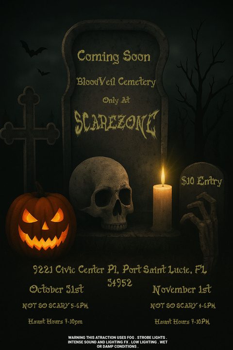 BloodVeil Cemetery flyer
