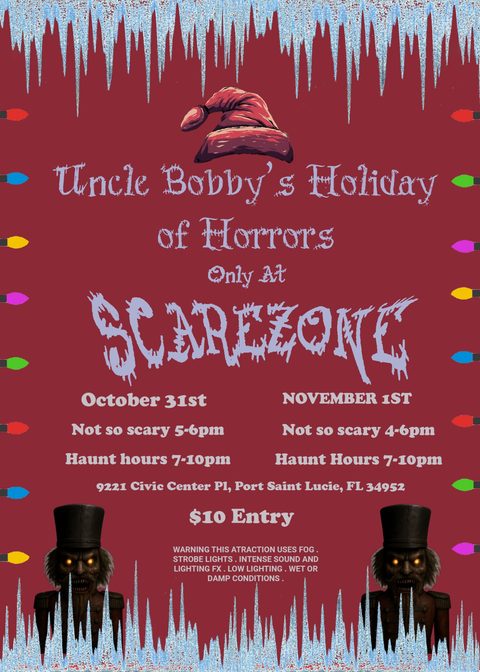Uncle Bobby's Holiday of Horrors flyer